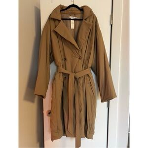 Anthropologie Good American Oversized Puffer Trench